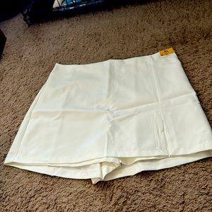 White Skort (skirt and shorts)